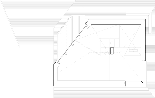 Planta primera. Dune House, Marc Koehler Architects, 2014